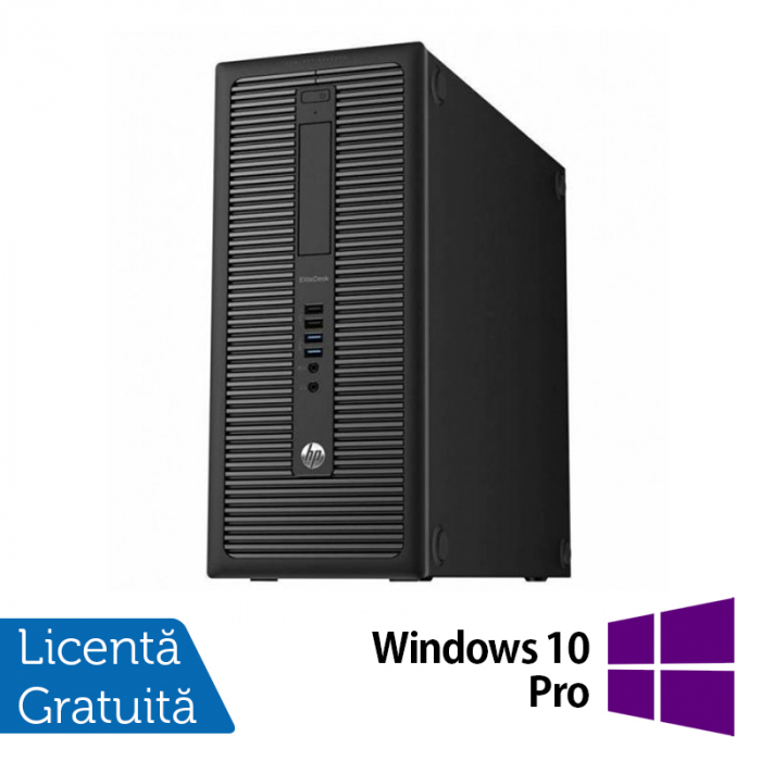 Calculator Refurbished HP EliteDesk 800 G1 Tower, Intel Core i5-4570 3.20GHz, 8GB DDR3, 500GB SATA, DVD-RW + Windows 10 Pro [1]