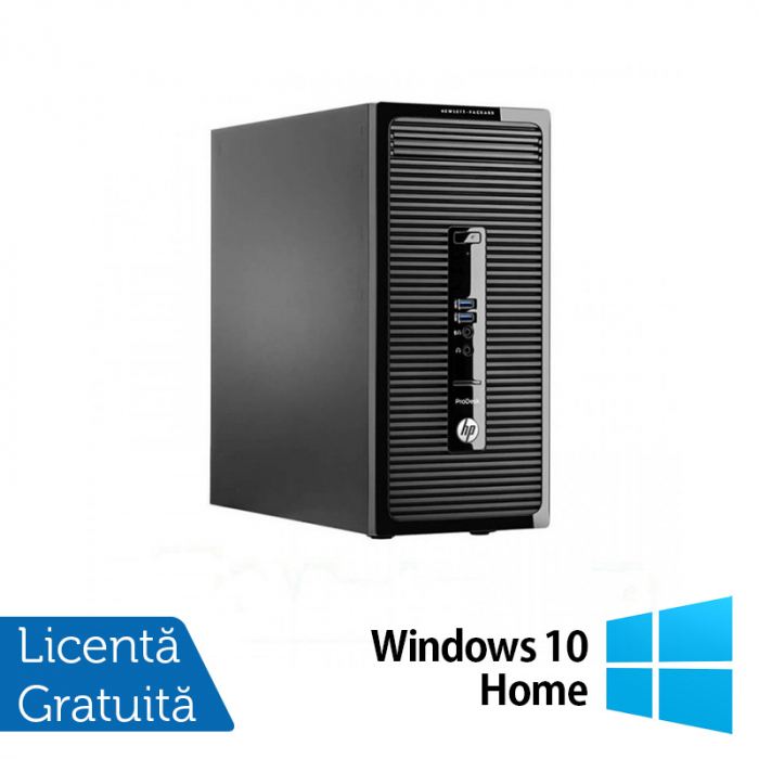 Calculator Refurbished HP ProDesk 490 G2 Tower, Intel Core i3-4130 3.40GHz, 8GB DDR3, 500GB HDD, DVD-ROM + Windows 10 Home [1]