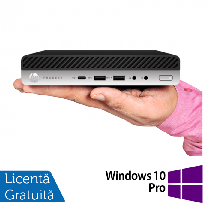 Calculator Refurbished HP ProDesk 600 G3 Mini PC, Intel Core i5-6500T 2.50GHz, 8GB DDR4, 512GB SSD + Windows 10 Pro [1]