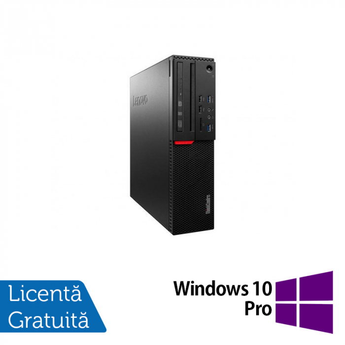 Calculator Refurbished LENOVO ThinkCentre M700 SFF, Intel Core i3-6100 3.70GHz, 8GB DDR4, 500GB HDD + Windows 10 Pro [1]