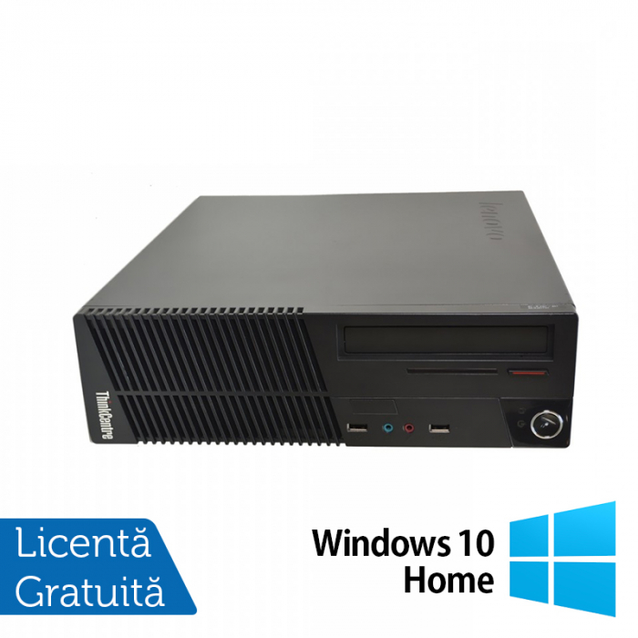 Calculator Refurbished Lenovo ThinkCentre M71 SFF, Intel Core i5-2400 3.10GHz, 4GB DDR3, 500GB HDD, DVD-RW + Windows 10 Home [1]