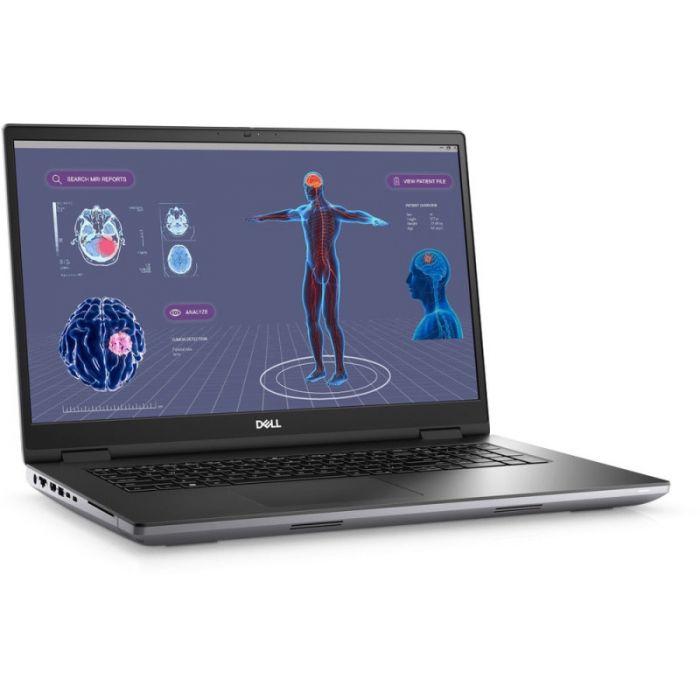 Laptop Dell Precision 7780, Intel Core i9-13950HX, 17.3inch, RAM 32GB, SSD 1TB, nVidia RTX 3500 12GB, Windows 11 Pro, Titan Grey [9]