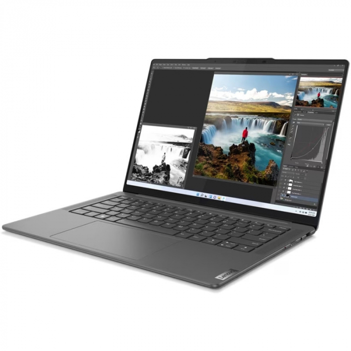 Laptop Lenovo Yoga Pro 7 14IRH8, Intel Core i5-13500H, 14inch, RAM 16GB, SSD 1TB, nVidia GeForce RTX 3050 6GB, No OS, Storm Grey [2]