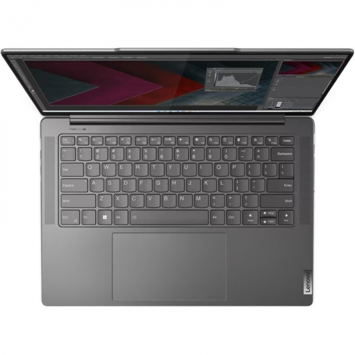 Laptop Lenovo Yoga Pro 7 14IRH8, Intel Core i5-13500H, 14inch, RAM 16GB, SSD 1TB, nVidia GeForce RTX 3050 6GB, No OS, Storm Grey [5]