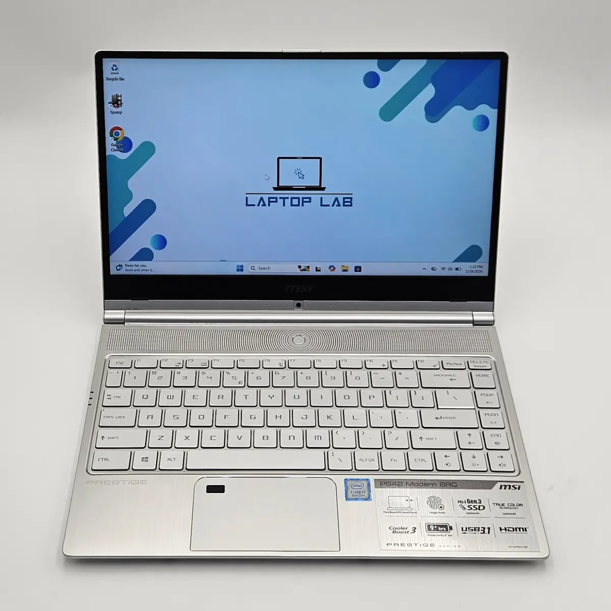 Laptop Second Hand Gaming MSI PS42 Modern 8RC - 14inch FHD Intel I7-8550U 16GB RAM 256GB SSD Nvidia GTX 1050 MAX-Q 4GB TAST. ILUM. Windows 11 Refurbished [3]