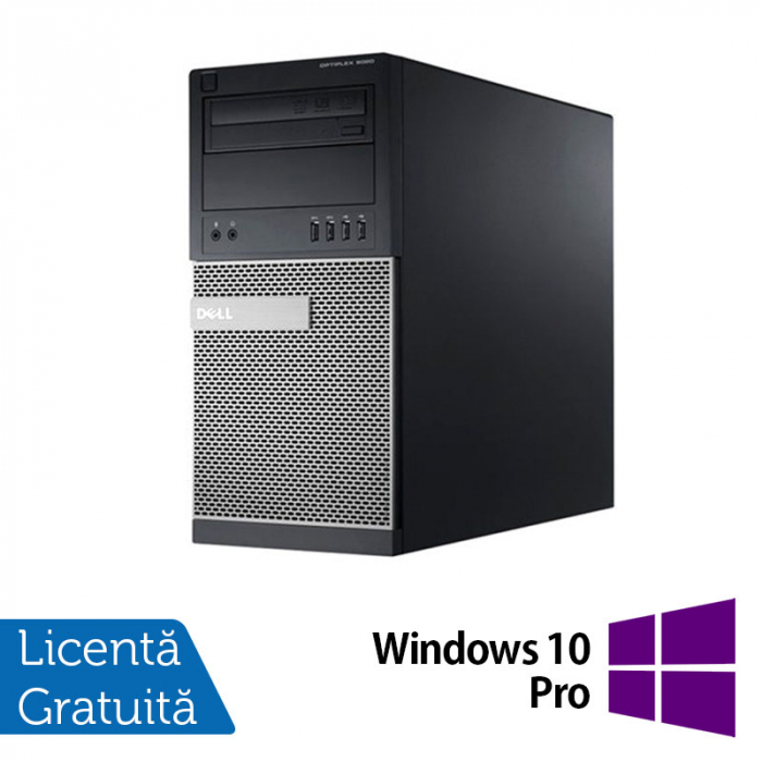Calculator Refurbished Dell OptiPlex 790 Tower, Intel Core i3-2100 3.10GHz, 4GB DDR3, 500GB SATA, DVD-RW + Windows 10 Pro [1]