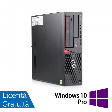 Calculatoare Refurbished - Calculator FUJITSU SIEMENS E720 Desktop, Intel Core i3-4130 3.40GHz, 4GB DDR3, 500GB SATA, DVD-RW + Windows 10 Pro