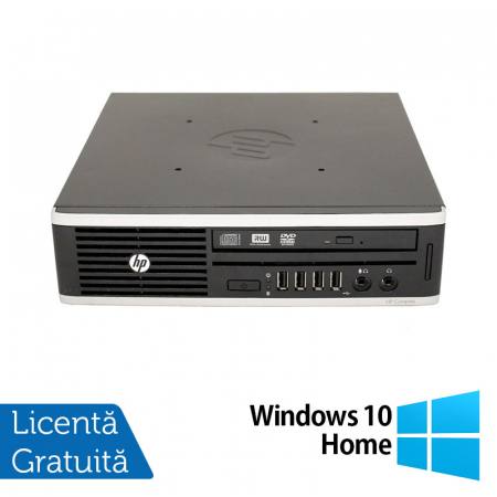 Calculatoare Refurbished - Calculator HP 8200 Elite USDT, Intel Core i5-2400S 2.50GHz, 4GB DDR3, 500GB SATA, DVD-RW + Windows 10 Home