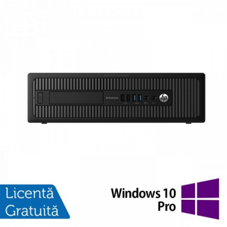 Calculatoare Refurbished - Calculator HP Elitedesk 600 G1 SFF, Intel Celeron G1840 2.80GHz, 8GB DDR3, 120GB SSD, DVD-ROM + Windows 10 Pro