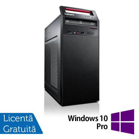 Calculatoare Refurbished - Calculator LENOVO ThinkCentre E73 Tower, Intel Core i5-4570 3.20GHz, 4GB DDR3, 500GB SATA, DVD-RW + Windows 10 Pro