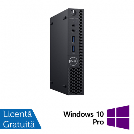 Calculatoare Refurbished - Calculator Refurbished DELL Optiplex 3070 MiniPC, Intel Core i5-9500T 2.20GHz, 8GB DDR4, 256GB SSD + Windows 10 Pro