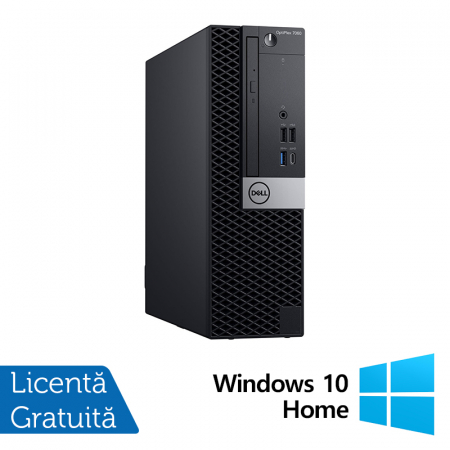 Calculatoare Refurbished - Calculator Refurbished DELL OptiPlex 7060 SFF, Intel Core i5-8500 3.00 - 4.10GHz, 8GB DDR4, 256GB SSD + Windows 10 Home