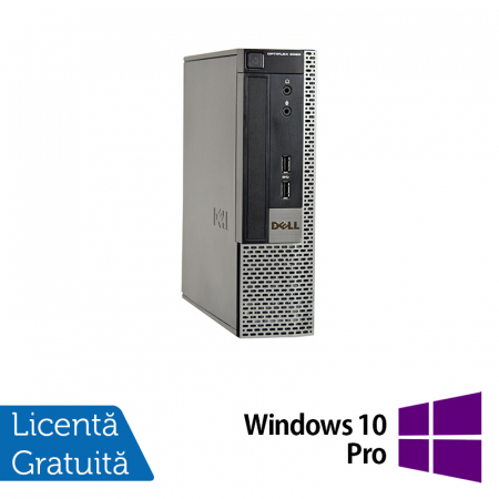 Calculatoare Refurbished - Calculator Refurbished Dell OptiPlex 9020 USFF, Intel Core i5-4570s 2.90GHz, 8GB DDR3, 240GB SSD + Windows 10 Pro