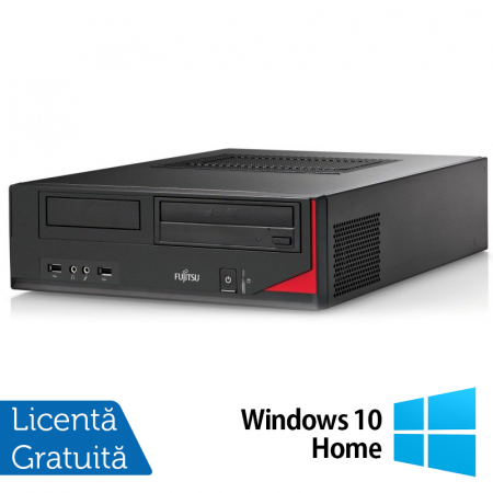 Calculatoare Refurbished - Calculator Refurbished Fujitsu Siemens E410, Intel Core i5-3470 3.40GHz, 4GB DDR3, 500GB HDD, DVD-RW + Windows 10 Home