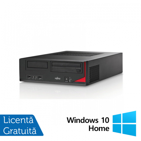 Calculatoare Refurbished - Calculator Refurbished FUJITSU SIEMENS E420 SFF, Intel Core i7-4770 3.40GHz, 8GB DDR3, 500GB HDD + Windows 10 Home