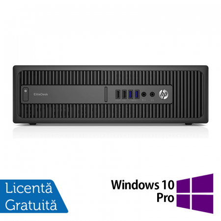 Calculatoare Refurbished - Calculator Refurbished HP EliteDesk 800 G2 SFF, Intel Core i5-6500 3.20GHz, 8GB DDR4, 512GB SSD, DVD-ROM + Windows 10 Pro