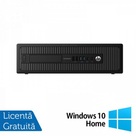 Calculatoare Refurbished - Calculator HP Elitedesk 600 G1 SFF, Intel Celeron G1840 2.80GHz, 8GB DDR3, 120GB SSD, DVD-ROM + Windows 10 Home