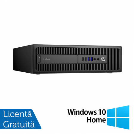 Calculatoare Refurbished - Calculator Refurbished HP Prodesk 600 G2 SFF, Intel Core i3-6100 3.70GHz, 8GB DDR4, 240GB SSD + Windows 10 Home