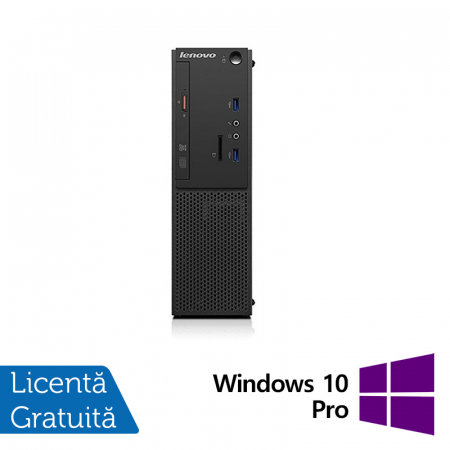 Calculatoare Refurbished - Calculator Refurbished LENOVO S510 SFF, Intel Core i5-6500 3.20GHz, 8GB DDR4, 500GB SATA, DVD-ROM + Windows 10 Pro