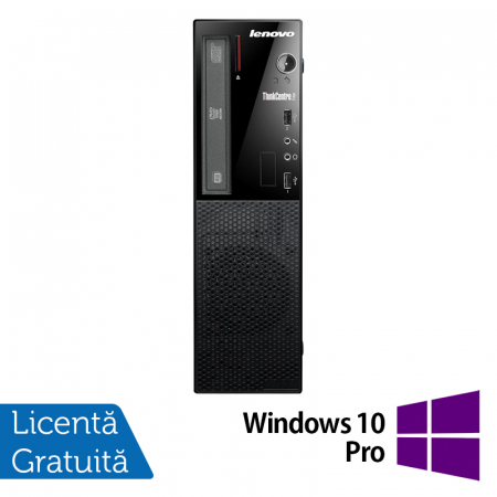Calculatoare Refurbished - Calculator Refurbished LENOVO ThinkCentre Edge 72 SFF, Intel Core i5-3470S 2.90GHz, 4GB DDR3, 500GB SATA, DVD-ROM + Windows 10 Pro