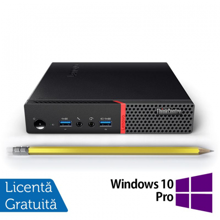 Calculatoare Refurbished - Calculator Refurbished Lenovo ThinkCentre M700 Mini PC, Intel Core i5-6400T 2.20GHz, 8GB DDR4, 256GB SSD + Windows 10 Pro