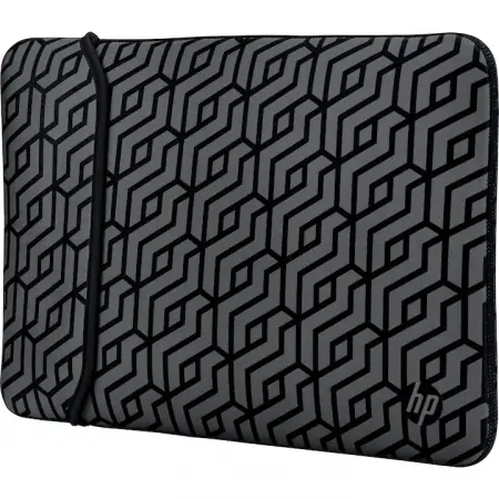 Husă laptop reversibilă 14", Negru/Geometric