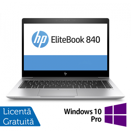 Laptop Refurbished HP EliteBook 840 G5, Intel Core i7-8650U 1.90 - 4.20GHz, 16GB DDR4, 512GB SSD M.2, 14 Inch Full HD, Webcam + Windows 10 Pro [0]