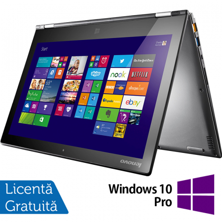 Laptop Refurbished Lenovo Yoga 2 Pro, Intel Core i5-4210U 1.70-2.70GHz, 8GB DDR3, 256GB SSD, 13.3 Inch QHD+ TouchScreen, Webcam + Windows 10 Pro [0]