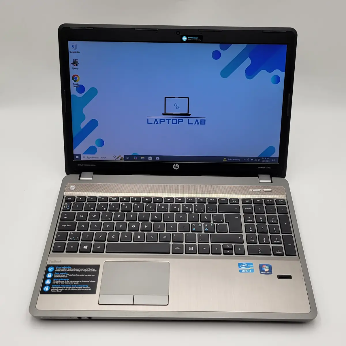 Laptop Second Hand HP ProBook 4540s - 15.6inch Intel Intel i3-2370M 4GB RAM 500GB HDD Windows 10 Refurbished  [2]