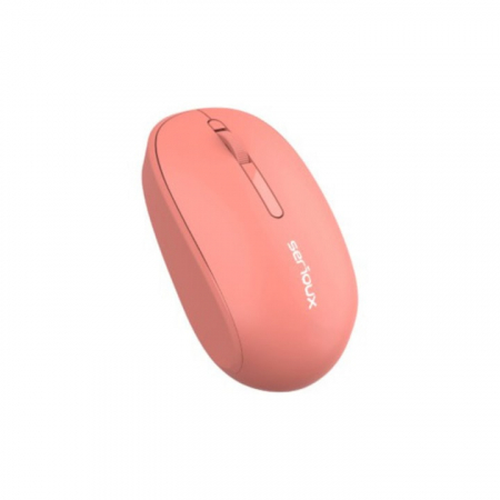 Mouse Wireless Serioux Spark 215, 1000 dpi, click silentios, roz/portocaliu [2]