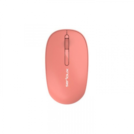 Mouse Wireless Serioux Spark 215, 1000 dpi, click silentios, roz/portocaliu [1]