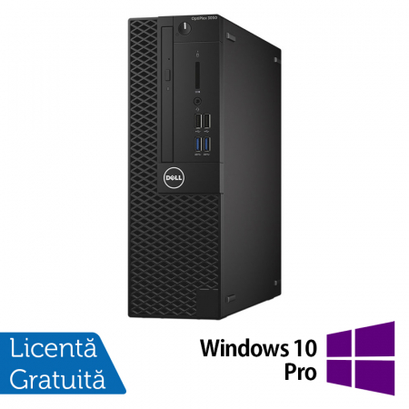 Calculatoare Refurbished - PC Refurbished DELL OptiPlex 3050 SFF, Intel Core i3-6100 3.70GHz, 8GB DDR4, 256GB SSD + Windows 10 Pro