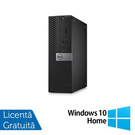 Calculatoare Refurbished - PC Refurbished DELL OptiPlex 5040 SFF, Intel Core i3-6100 3.70GHz, 8GB DDR3, 500GB SATA + Windows 10 Home