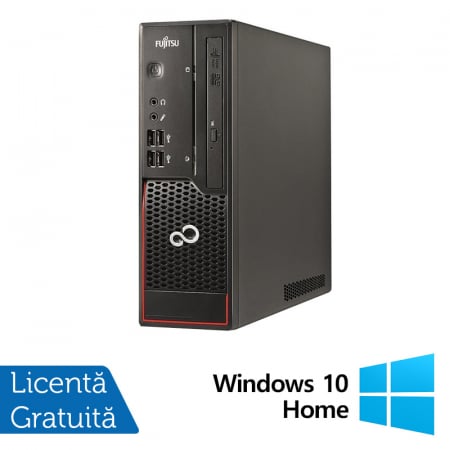 Calculatoare Refurbished - PC Refurbished FUJITSU ESPRIMO C720 SFF, Intel Core i5-4570 3.40GHz, 4GB DDR3, 240GB SSD Nou, 2x Port Serial + Windows 10 Home