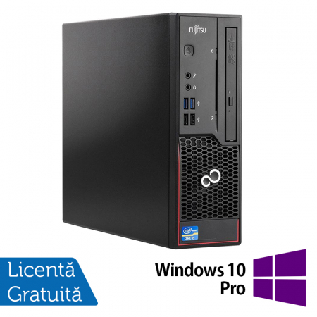 Calculatoare Refurbished - PC Refurbished FUJITSU ESPRIMO C720 USFF, Intel Core i5-4570 3.40GHz, 8GB DDR3, 240GB SSD, DVD-ROM + Windows 10 Pro