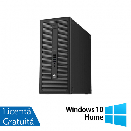 Calculatoare Refurbished - PC Refurbished HP ProDesk 600 G1 Tower, Intel Core i5-4570 3.20GHz, 8GB DDR3, 500GB SATA, DVD-RW + Windows 10 Home