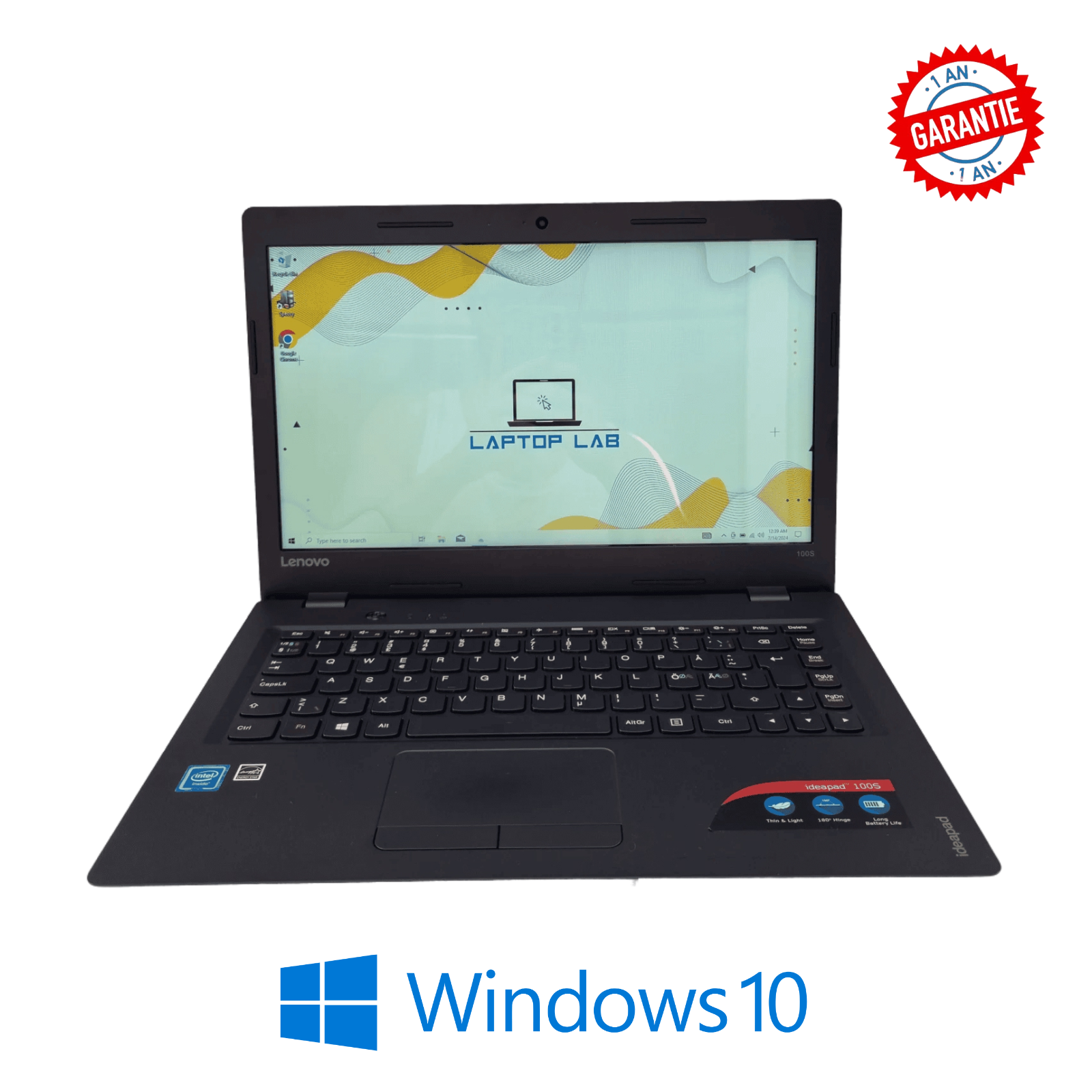 Laptop Second Hand Lenovo IdeaPad 100S-14IBR - 14inch Intel Celeron N3060 4GB RAM 32GB eMMC Windows 10 Refurbished