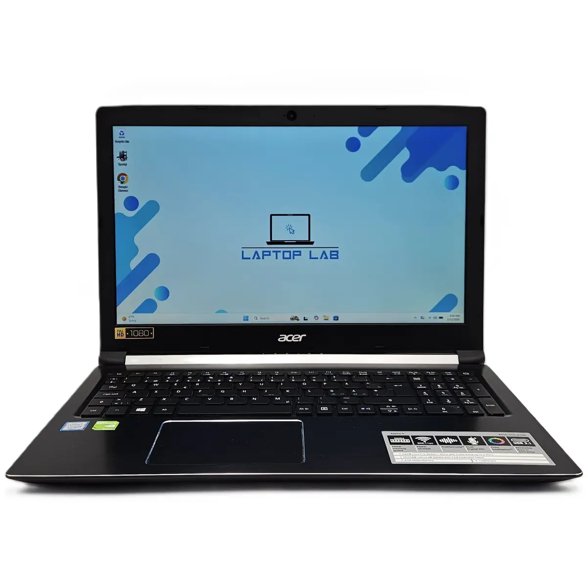 Laptop Second Hand Acer Aspire A515-51G - 15.6inch FHD Intel I5-8250U 12GB RAM 256GB SSD Nvidia 940MX 2GB TAST. ILUM. Windows 11 Refurbished