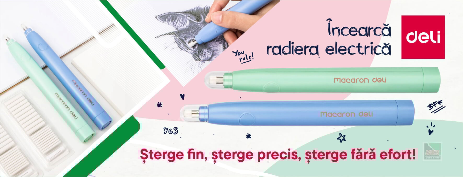 Radiera electrica Deli