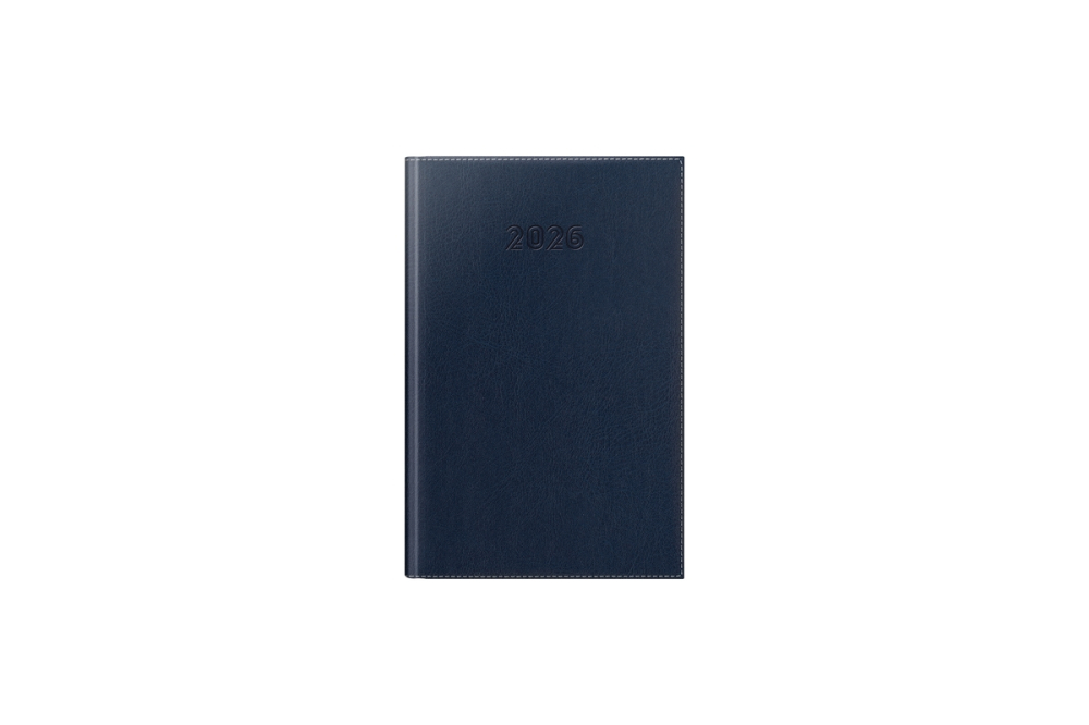 AGENDA DATATA A5 352PAG DELUXE CORINALDO COPERTA PIELE SINTETICA ALBASTRU NAVY 2027 [2]