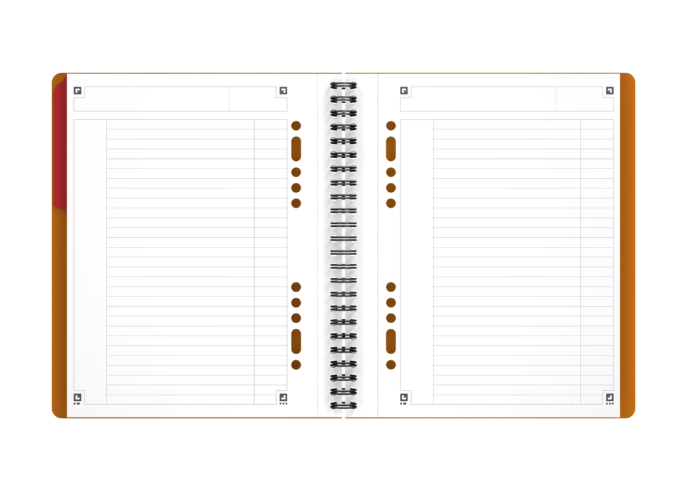 AGENDA ORG OXFORD INTERNATIONAL ACTIVE BOOK A5+ 80F SPIRA PEFC DICTANDO PORTOCALIU [3]