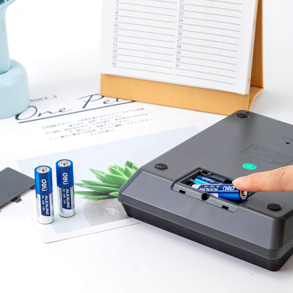 Baterii AA (LR6) alcaline, 1 bucata/blister, Deli [4]