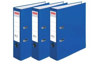 Biblioraft Herlitz A4 75 mm PP albastru [1]