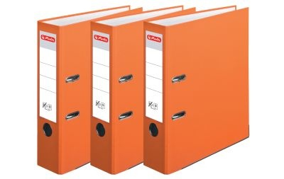 Biblioraft Herlitz A4 75 mm PP portocaliu [1]