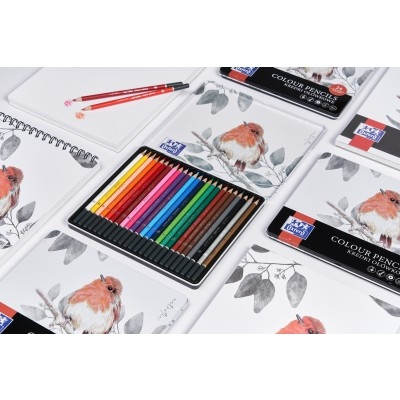 BLOC DESEN OXFORD DRAWING A4 50F 160G/MP SPIRA FSCÂ® MIX70% COLECTIA ARTISTIC [4]