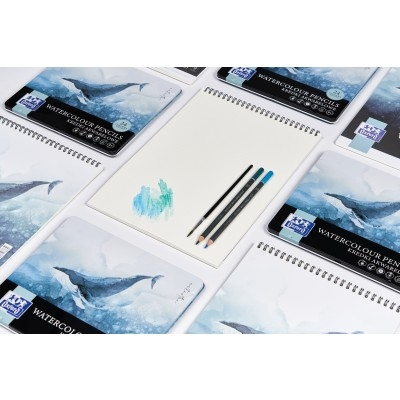 BLOC DESEN OXFORD WATERCOLOUR A4 20F 300G/MP FSCÂ® MIX70% COLECTIA ARTISTIC [5]