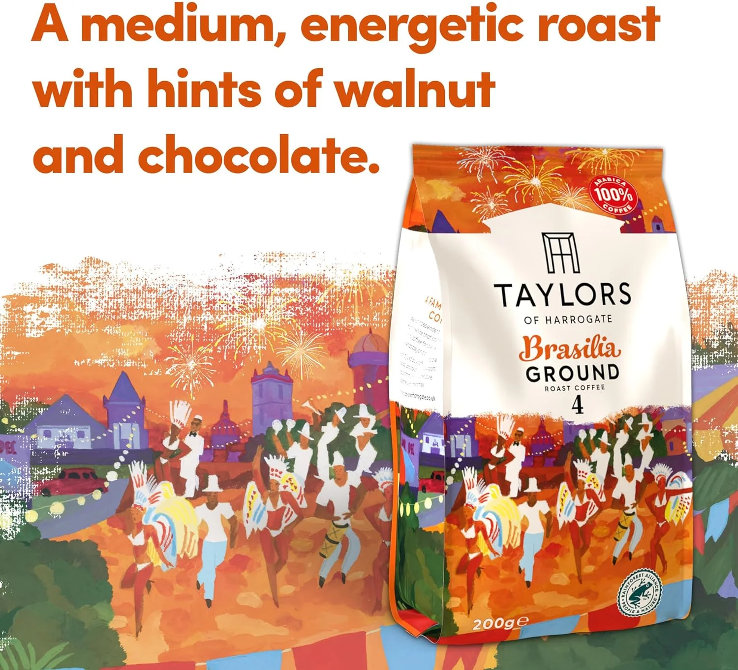 Cafea macinata Brasilia, Taylors of Harrogate, 100% Arabica, 200 g [2]
