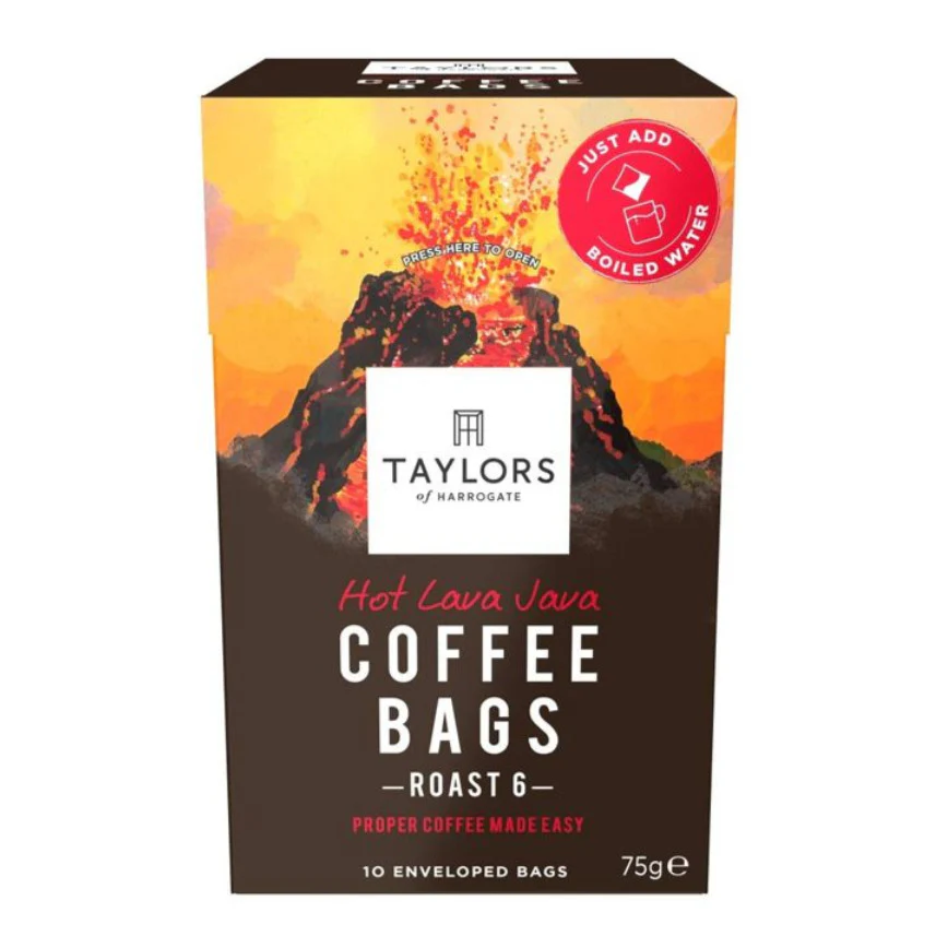 Cafea plicuri Hot Lava Java, Taylors of Harrogate, Arabica & Robusta, 10 bucati, 75 g [3]