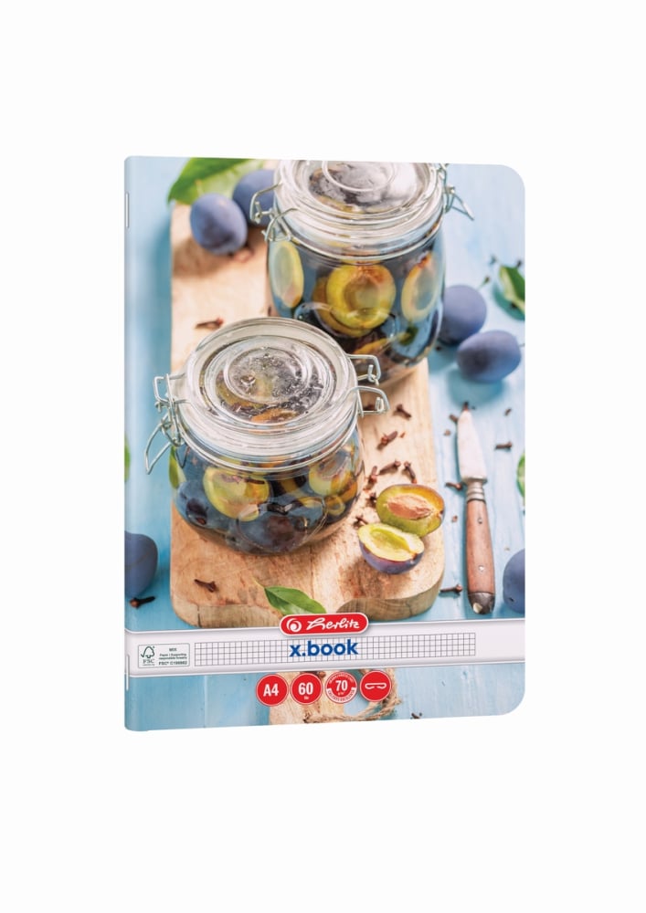 Caiet matematica A4 60 file Herlitz  Healthy Snack [2]