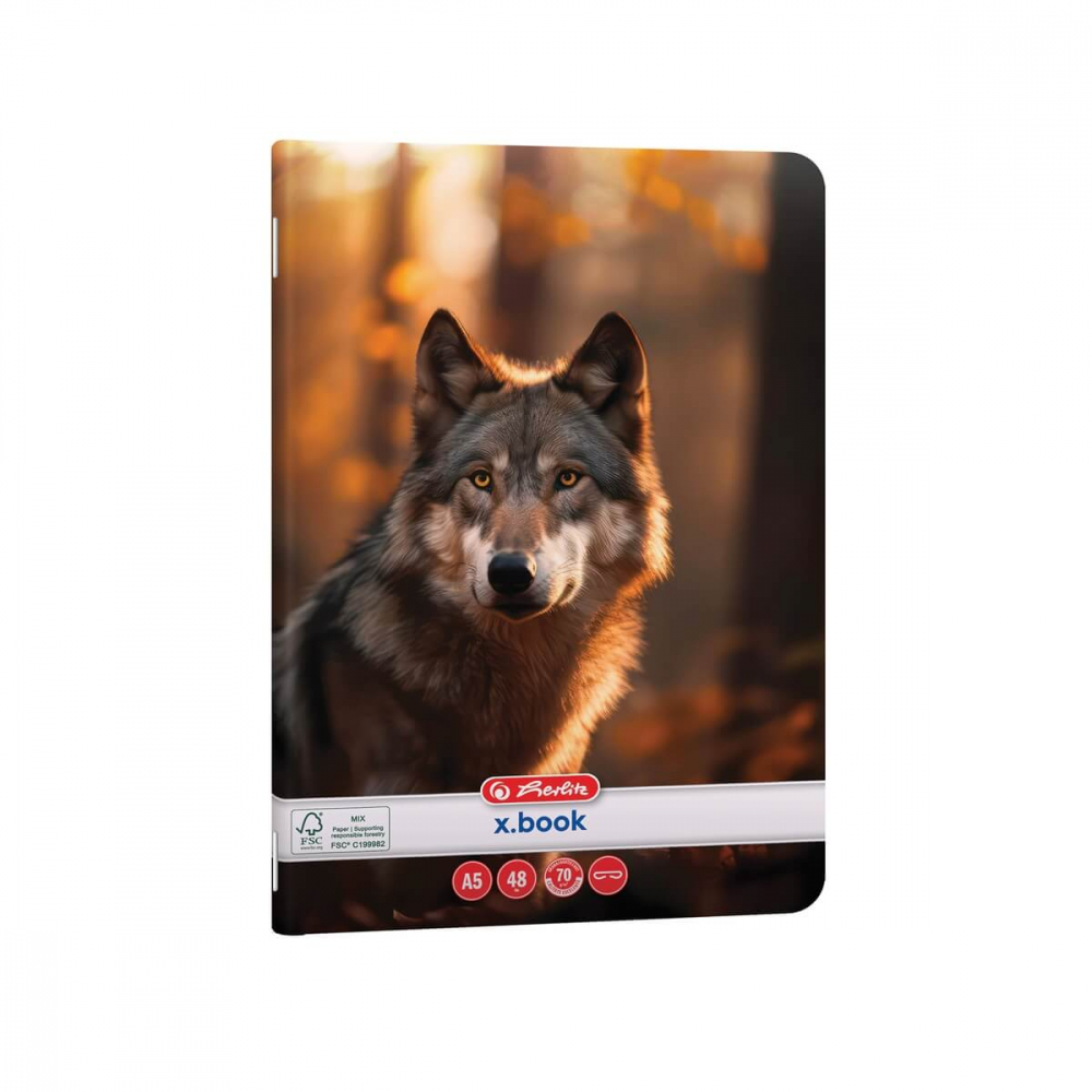Caiet A5 48 file veline Herlitz Animals [4]